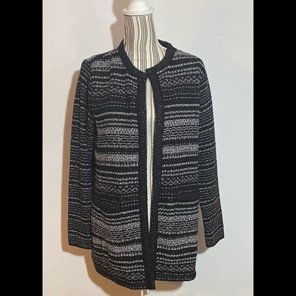 TALBOTS WOMENS SWEATER “DRESS” JACKET SIZE MP